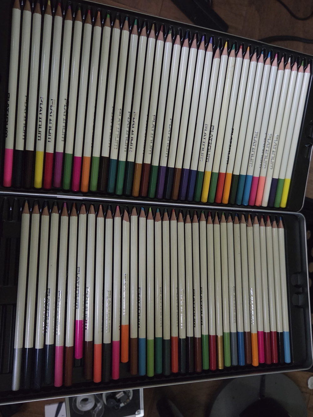 Colored Pencil Set - White Barrels with Assorted Tip Colors